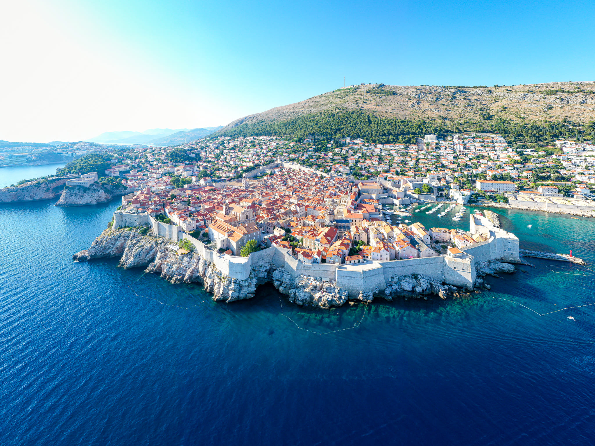 Croatian island coastline